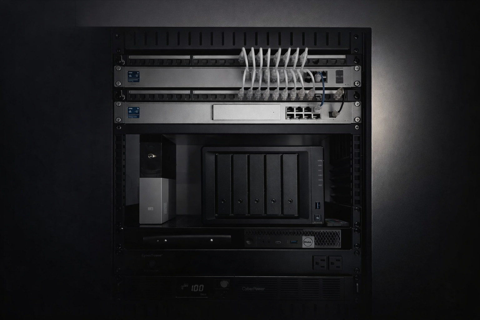 home network rack installation